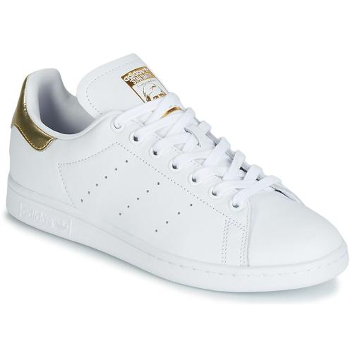 Stan smith femme on sale blanche et rouge